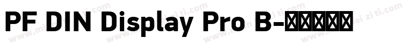 PF DIN Display Pro B字体转换